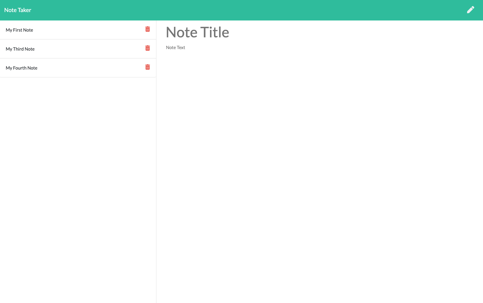 TakeNotes screen shot
